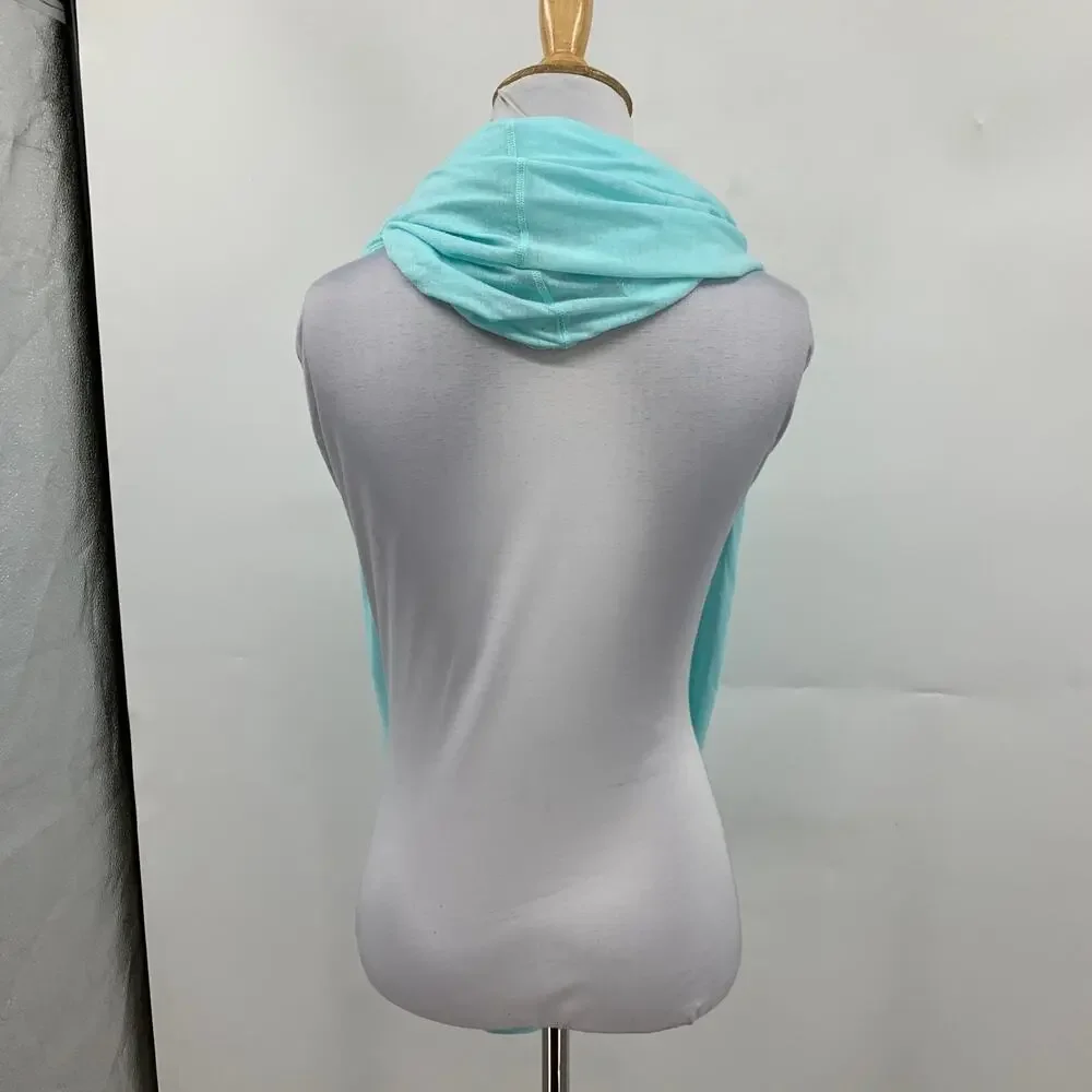 Vintage Lululemon Scarf Womens OS One Size Aqua Infinity Textured Silk Blend